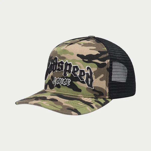 GODSPEED NEW YORK GS FOREVER TRUCKER HAT (Camo)