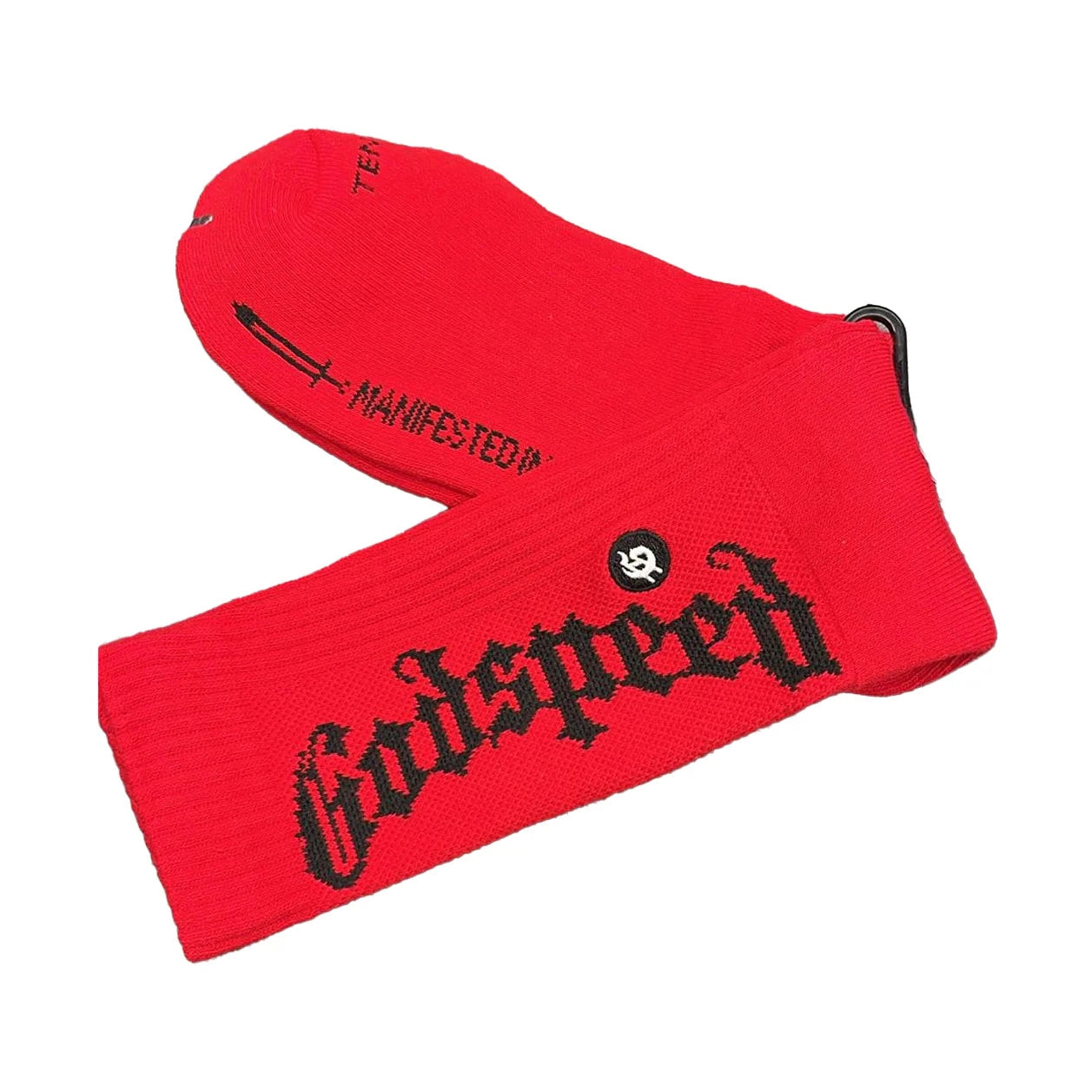 Godspeed Mens OG Logo Socks Red Godspeed