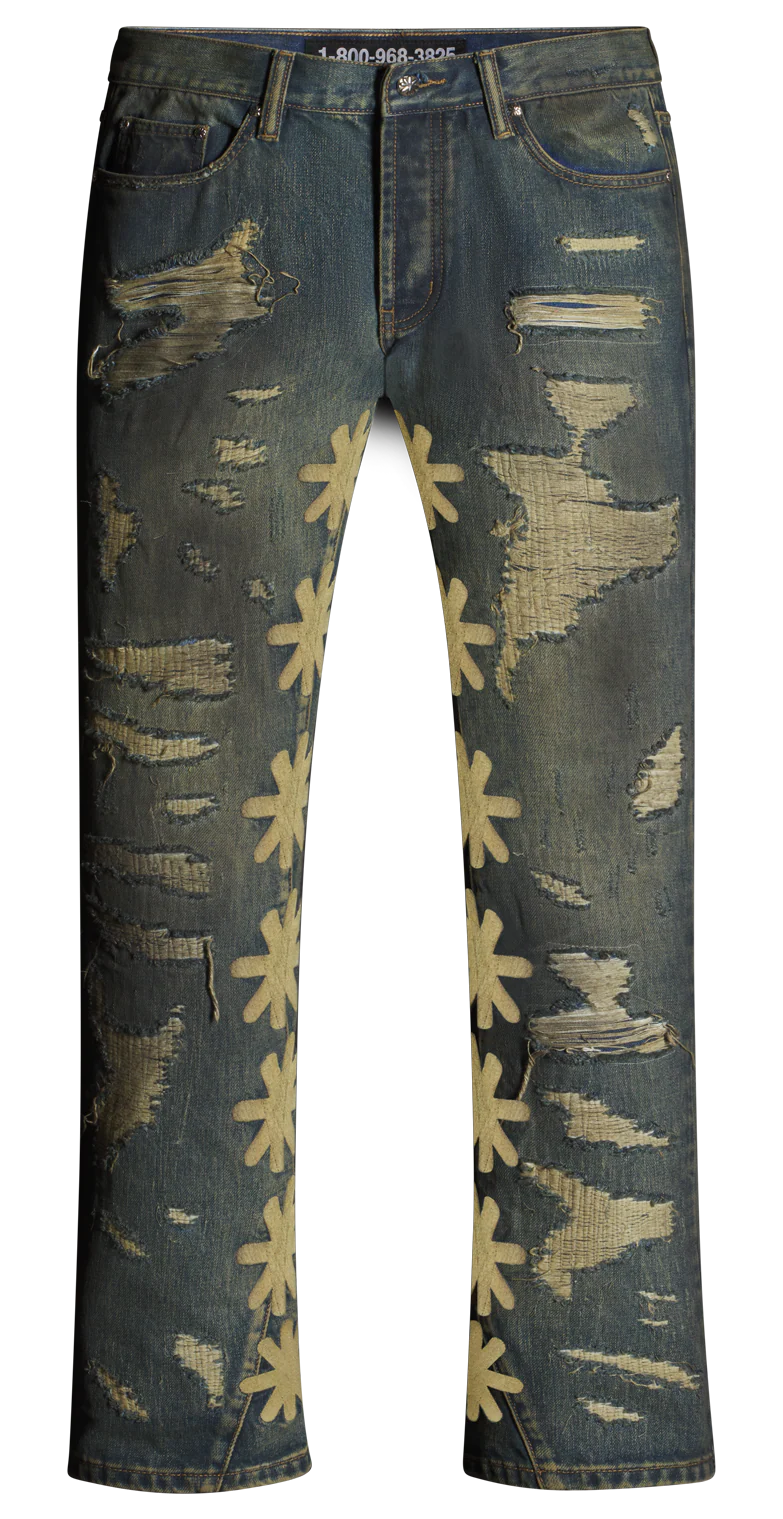 LOST SHDWS DSTROY DENIM PANT