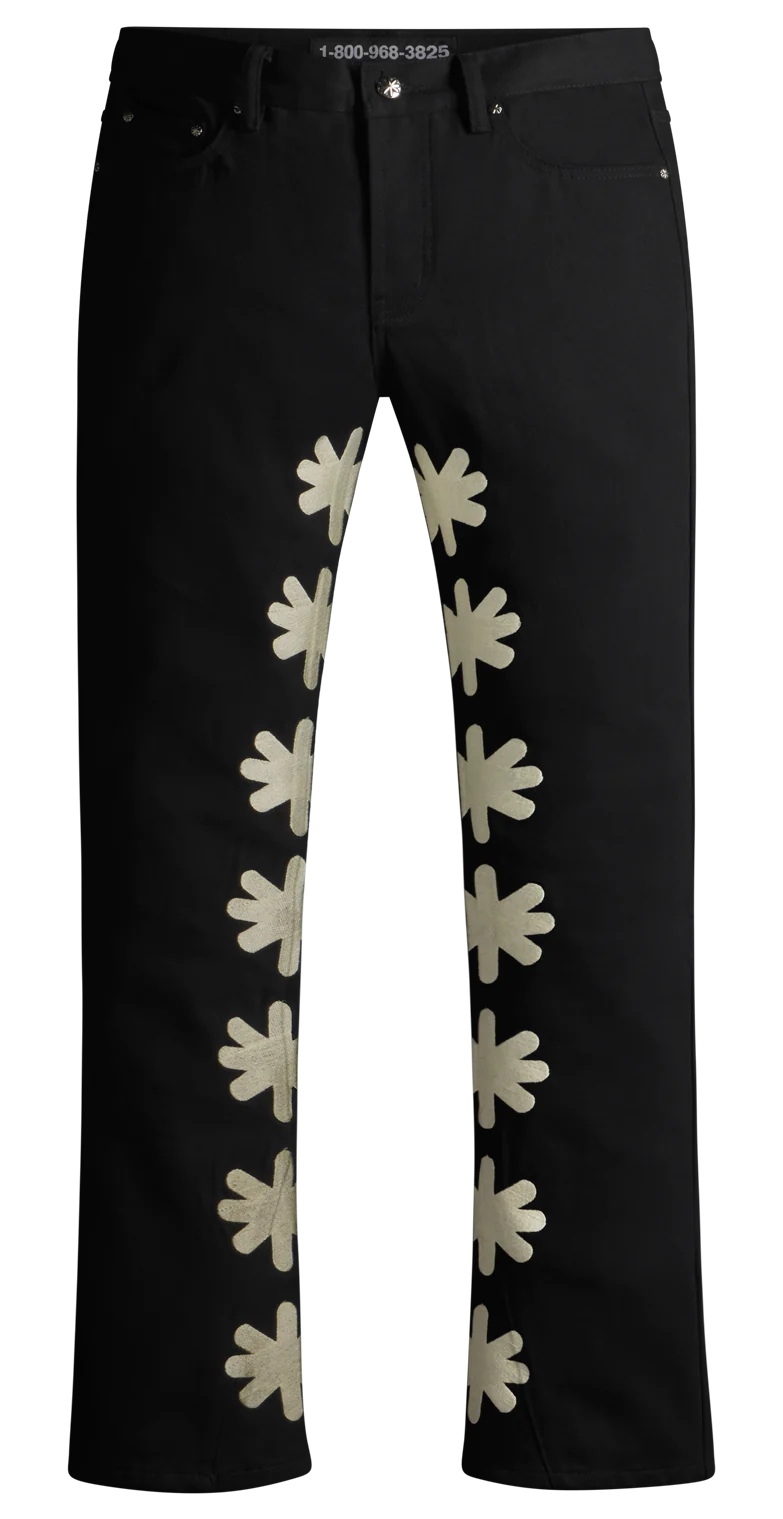 Lost SHDWS Black/Bone Denim Jeans