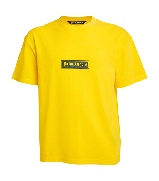 Mens Palm Angels yellow Box Logo