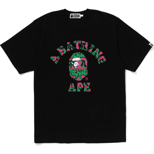 Graffiti Pattern College Tee