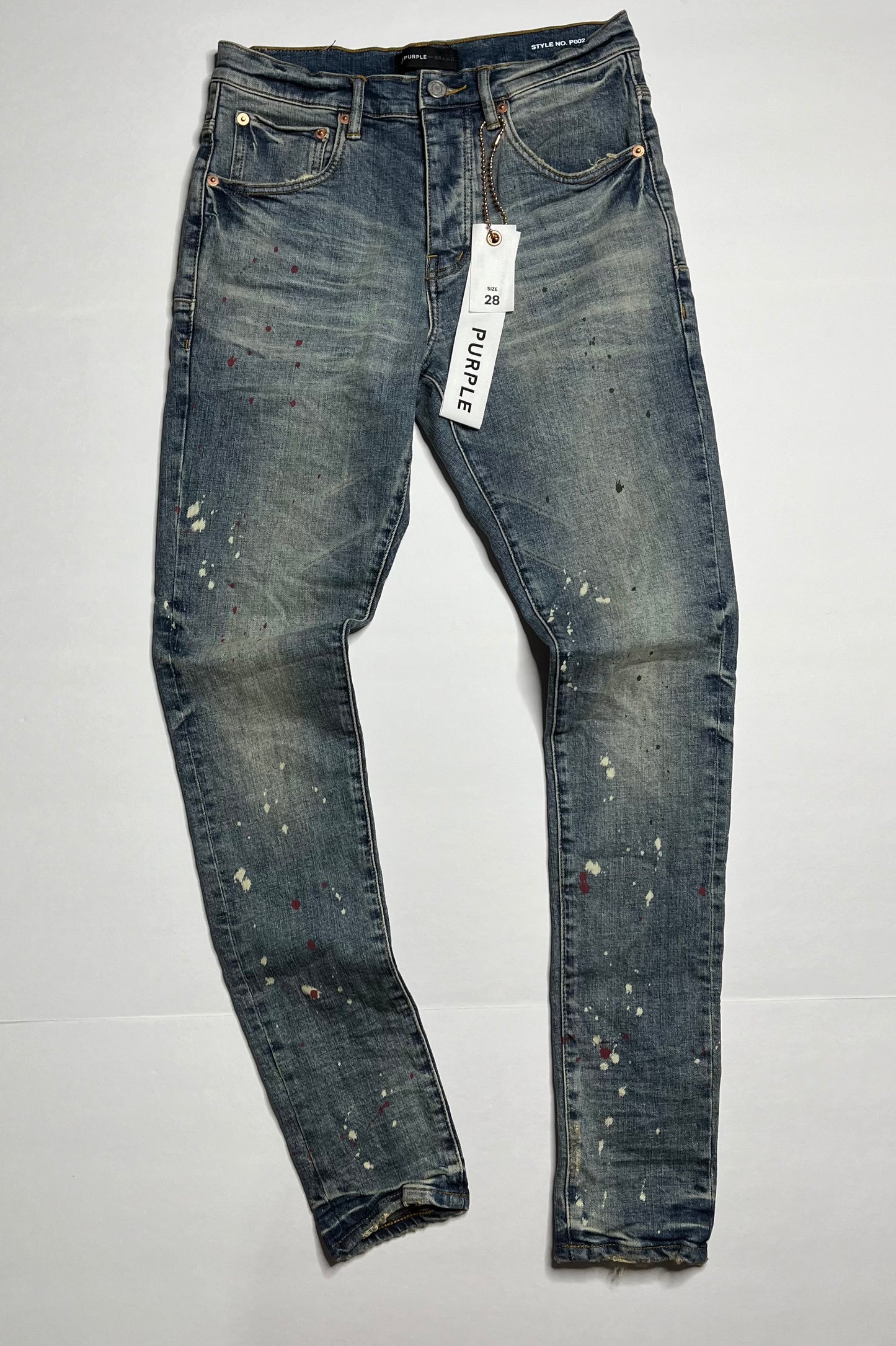 Purple Brand P002 Vintage Spotted
Tapered Jeans