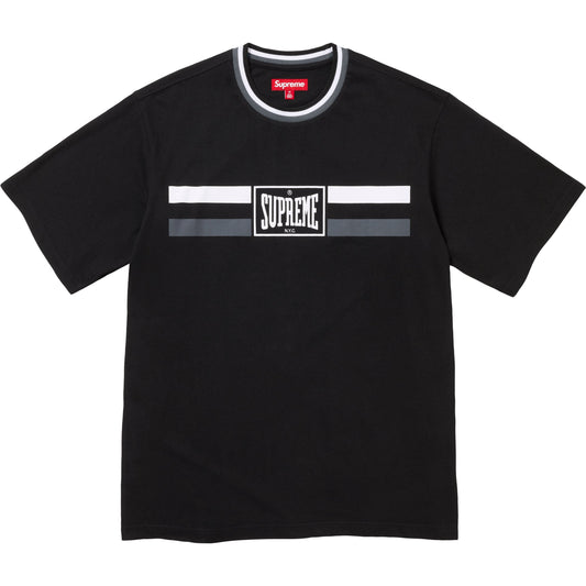 Warm Up Stripe S S Top Supreme Tee