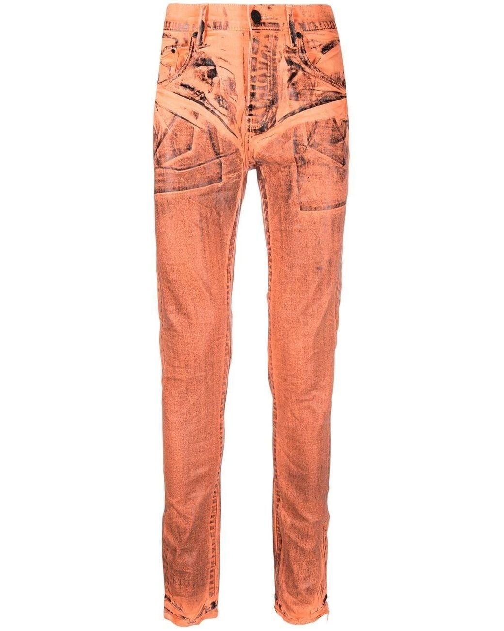 Purple Brand Coated-finish Detail
Jeans in Orange