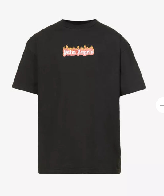 Palm Angels Burning Logo Tee