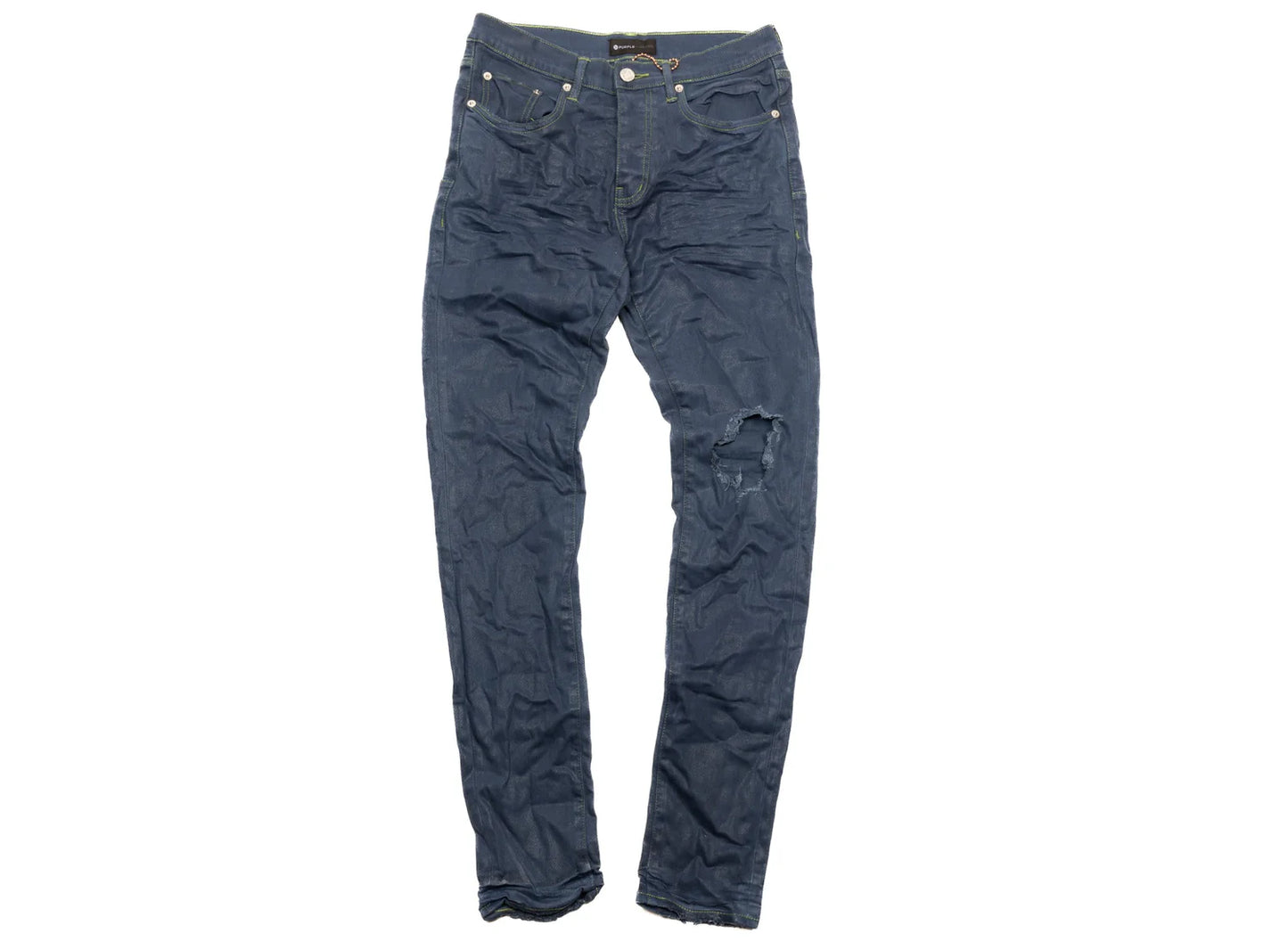 Purple Brand Contrast Stitch Jeans (Blue)