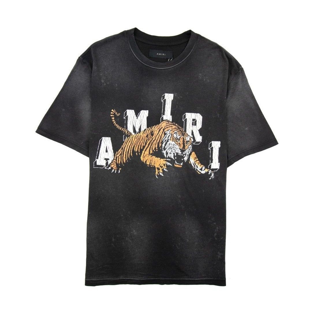 Amiri Vintage Tiger T Shirt Black Amiri