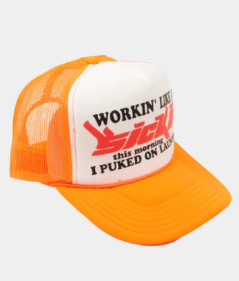 Sicko Trucket Hat Orange