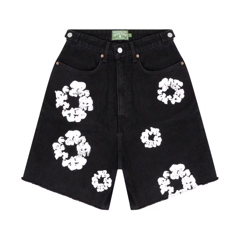 Denim Tears Cotton Wreath Jean Short Black Denim Tears