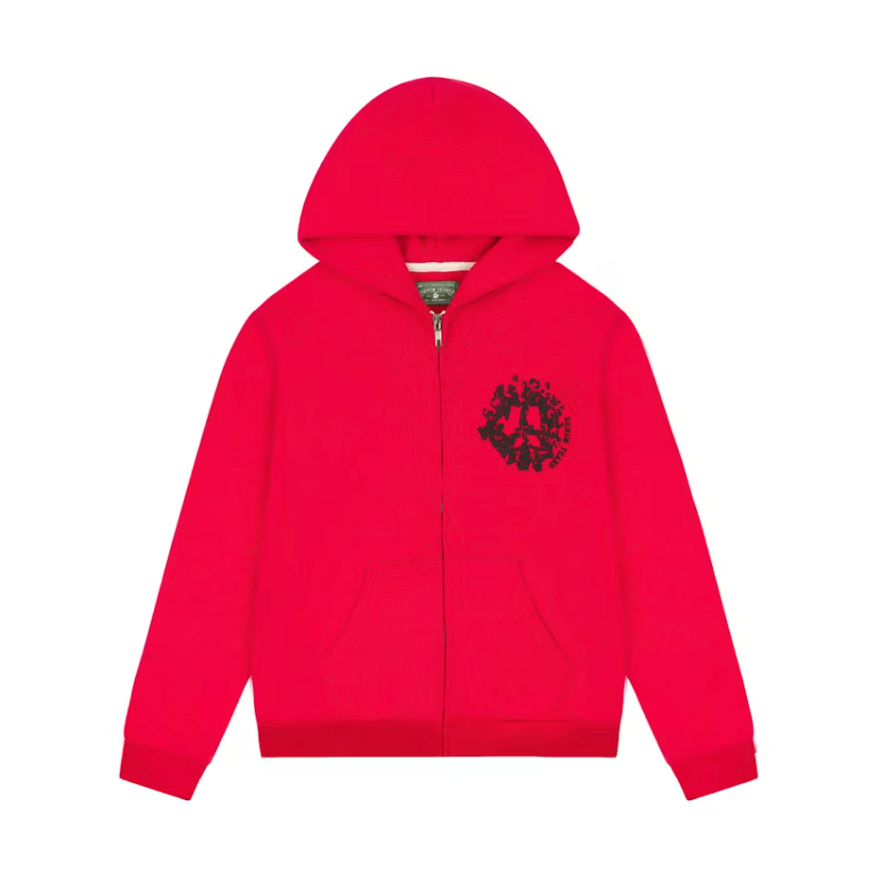 Denim Tears Denim University Zip Hoodie SS24 Red Denim Tears