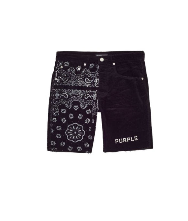 Purple Brand
Bandana-Print Black Short