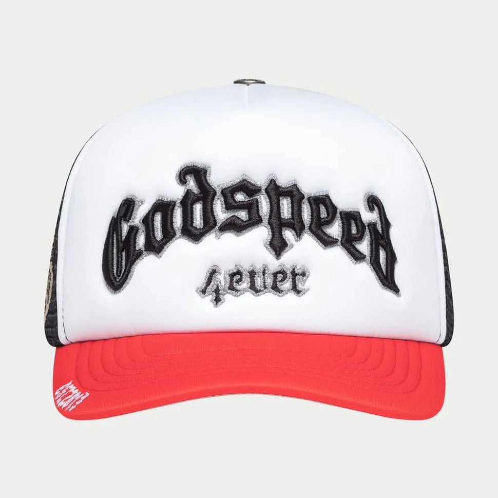 GS Forever Foam Trucker Hat Blk/Red Godspeed