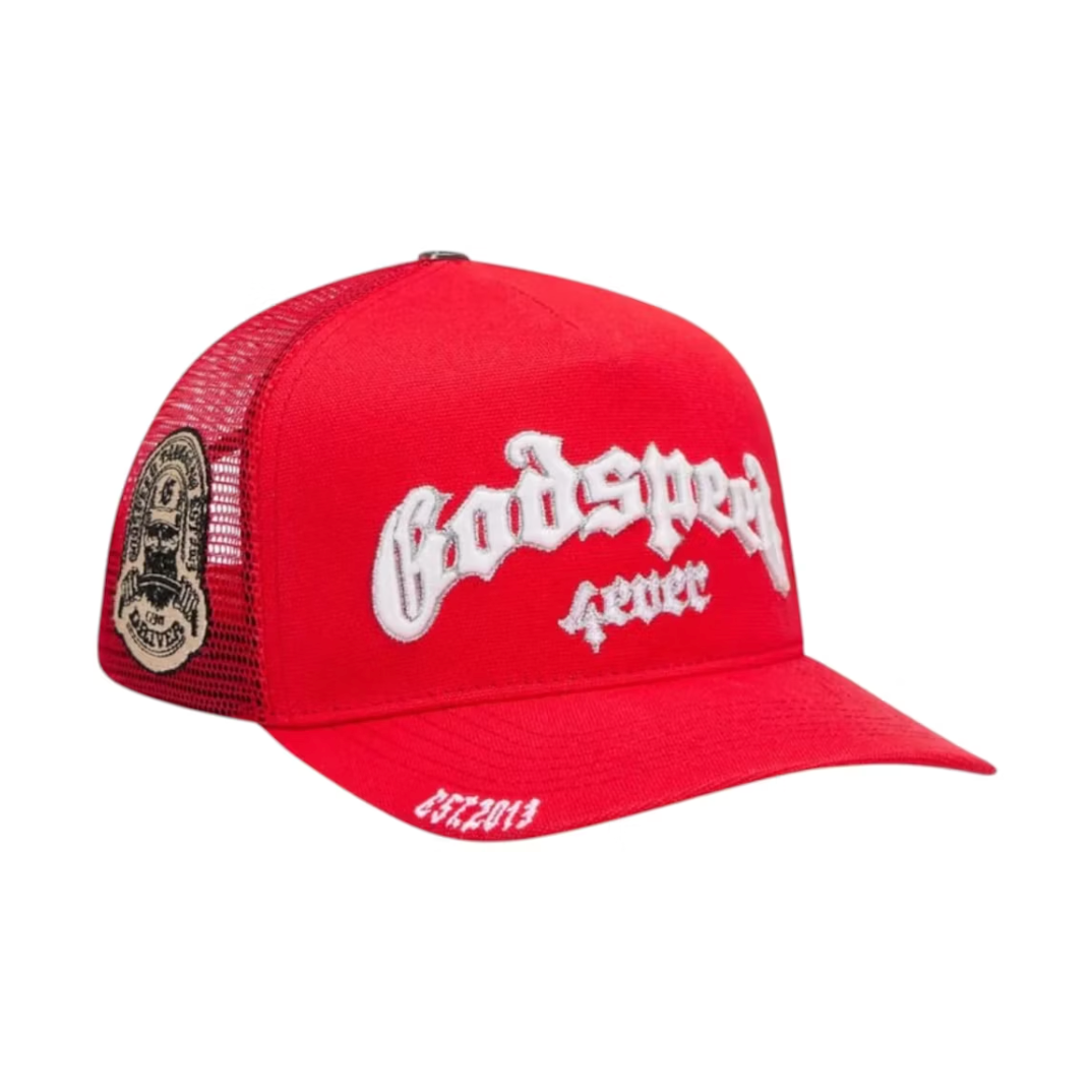 Godspeed GS Forever Trucker Hat Cherry Godspeed
