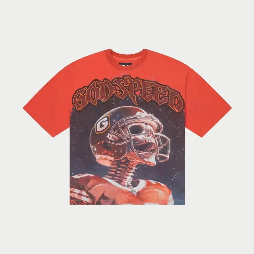 Godspeed New York Morale Tee Lava Red Godspeed