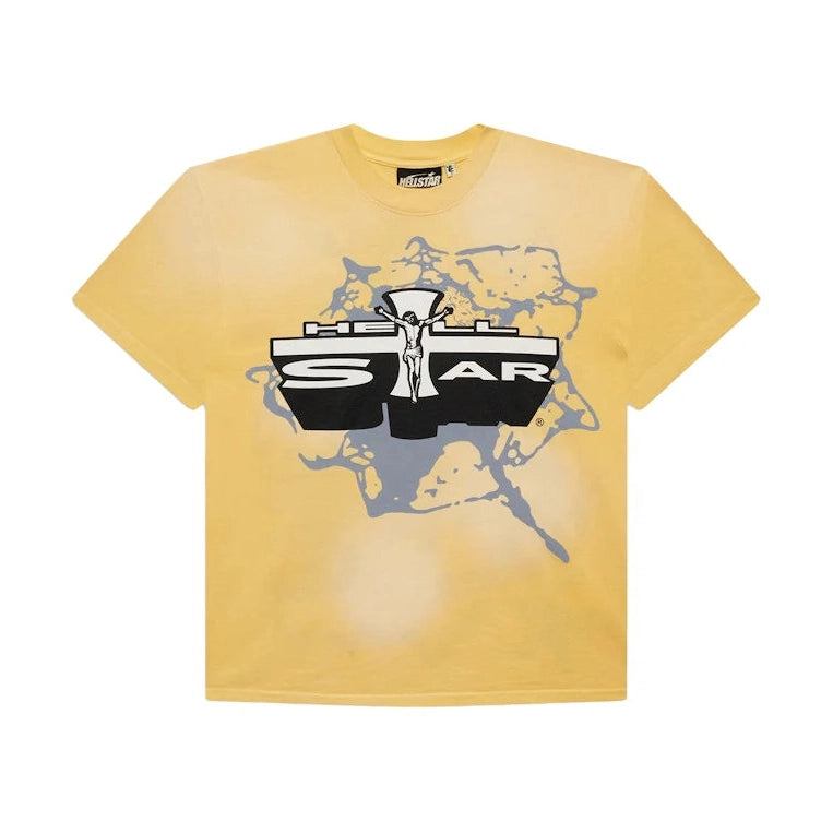 Hellstar Jesus T-Shirt 'Yellow' Hellstar