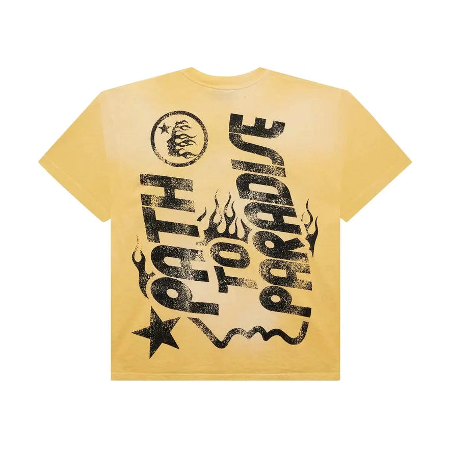Hellstar Jesus T-Shirt 'Yellow' Hellstar