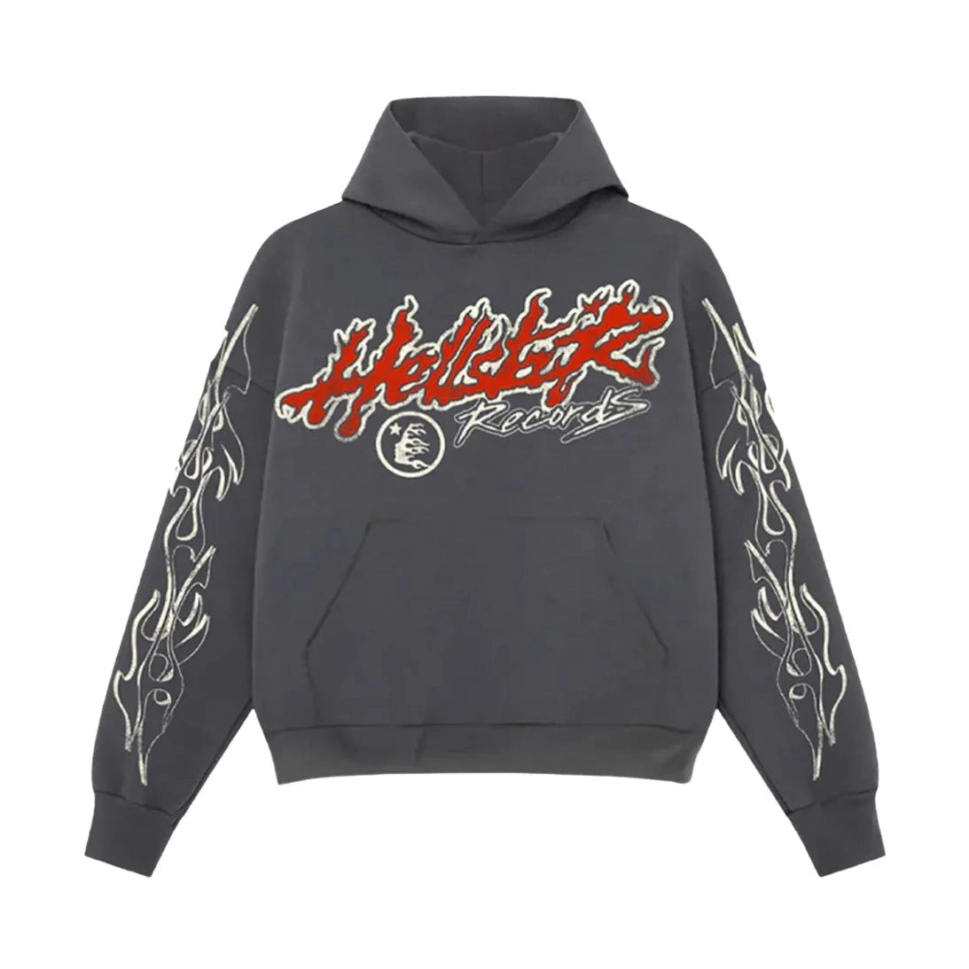Hellstar Studios Records Tour Hoodie Faded Black Hellstar
