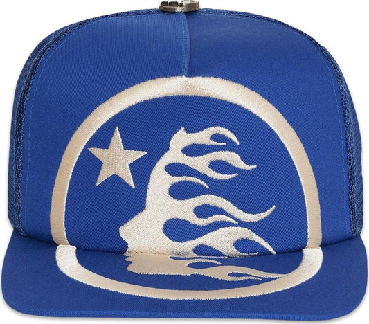 Hellstar Big Logo Trucker
Snapback Hat Blue