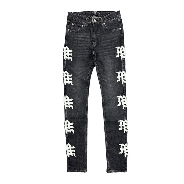 Mixed Emotions - Jeans Monogram Denim Black Wash