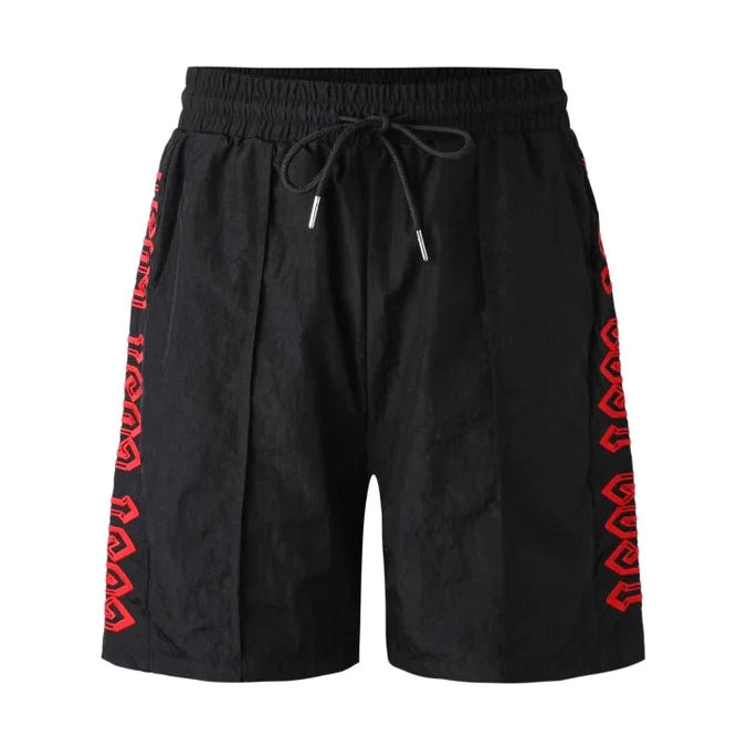 Lost Intricacy Nylon Shorts Black/Red Lost Intricacy
