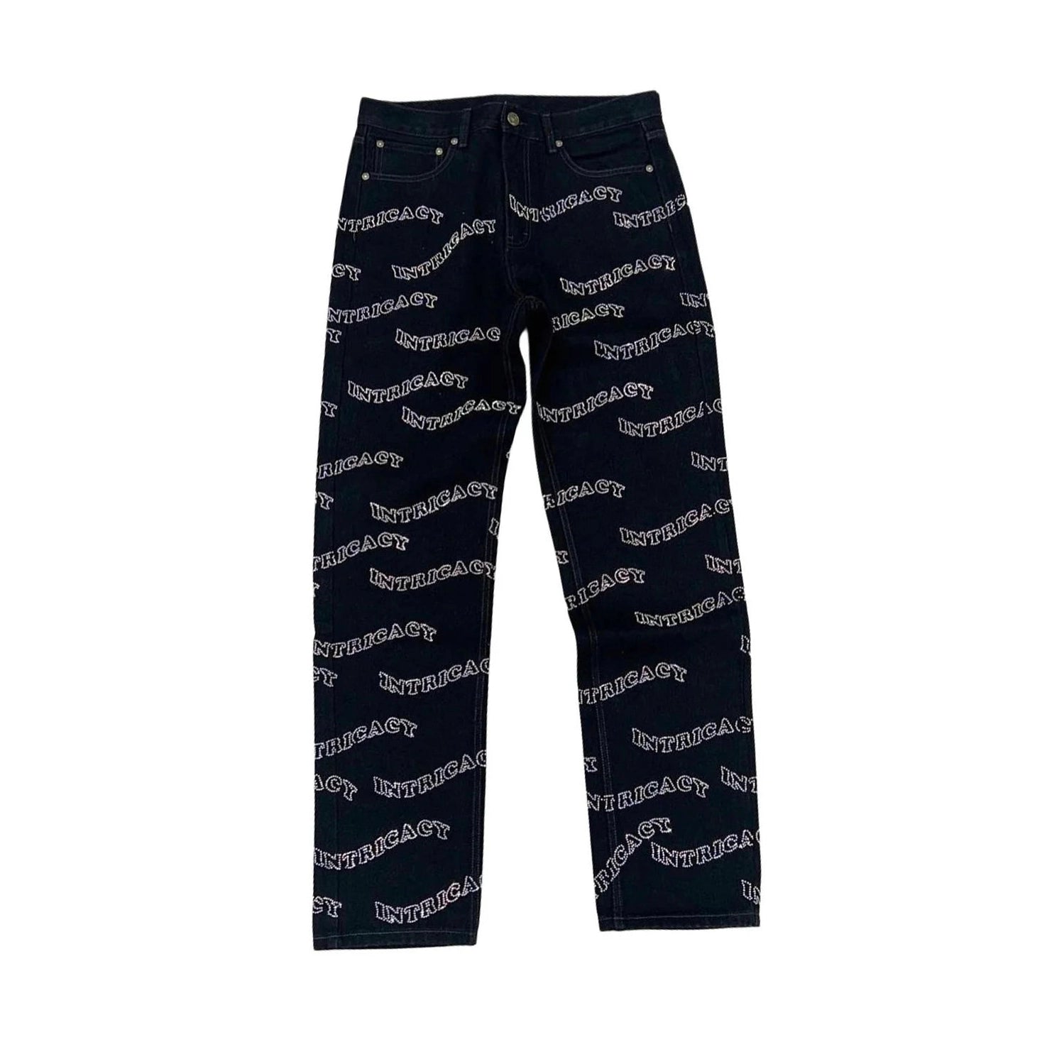 Lost Intricacy Rhine Stones Denim Black Lost Intricacy