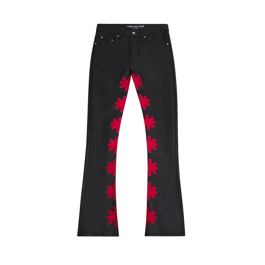 Lost Shadows Red Leather Pant LOSTSHDWS