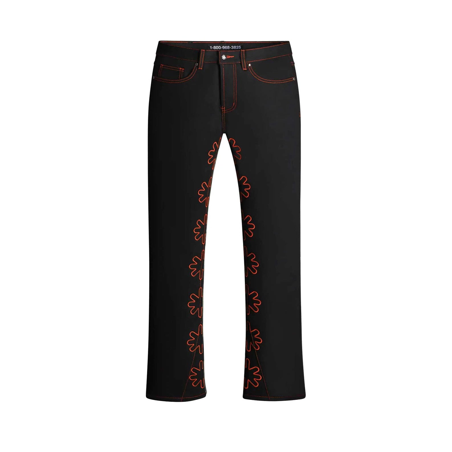 Lost Shdws Outline Denim Pant Black/Red LOSTSHDWS