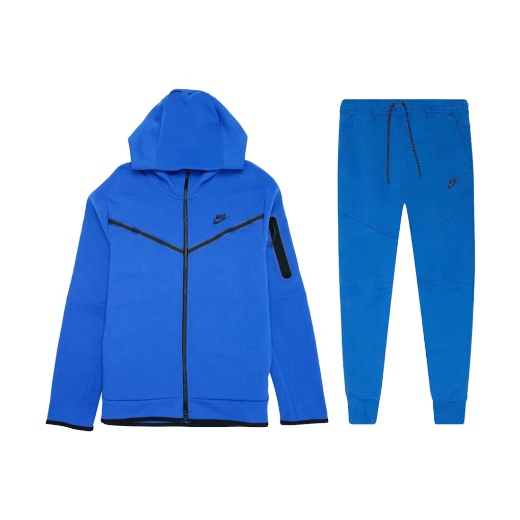 Nike Tech Fleece Hooded Tracksuit Blue Nike