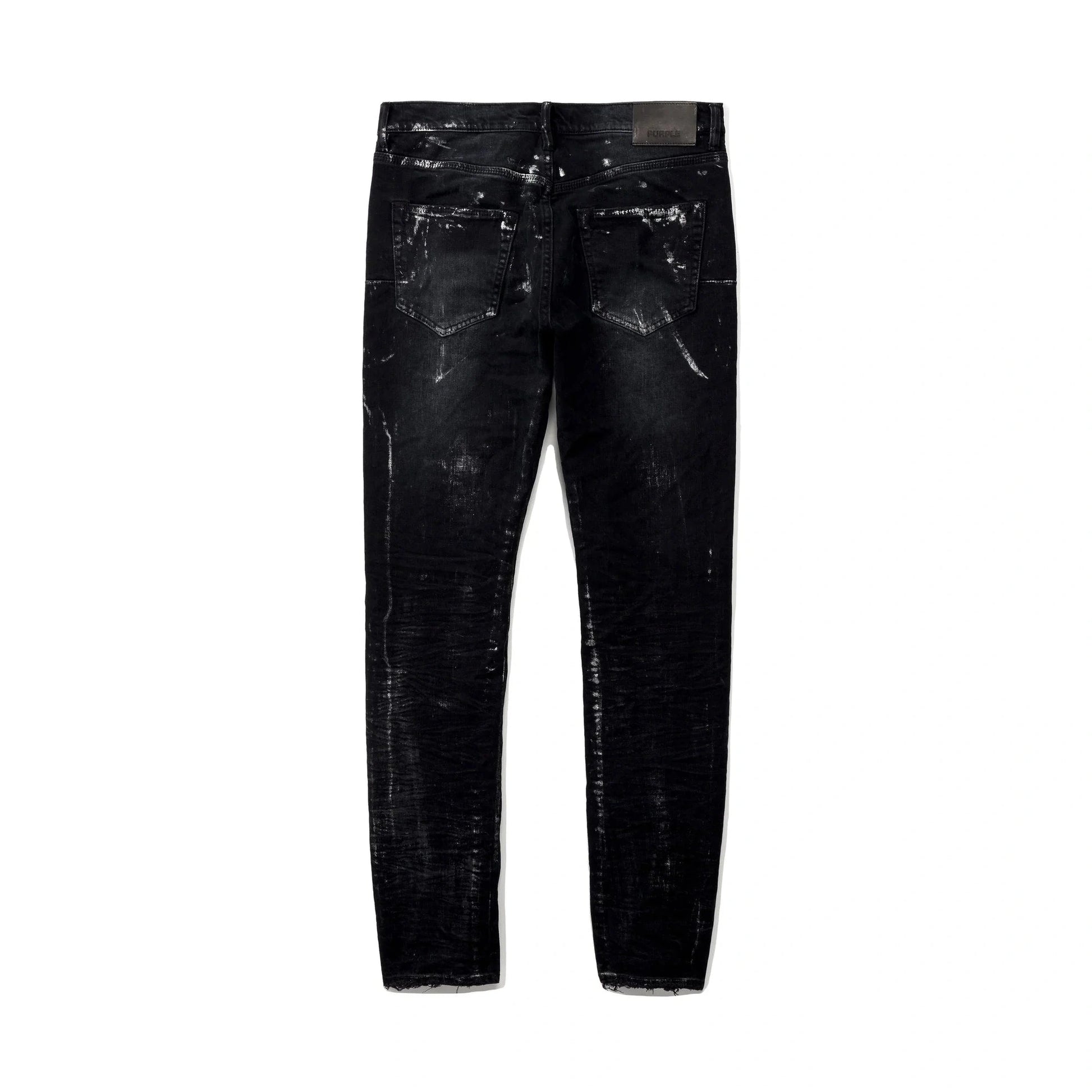 P001 Black Wash Metallic Silver Purple Brand
