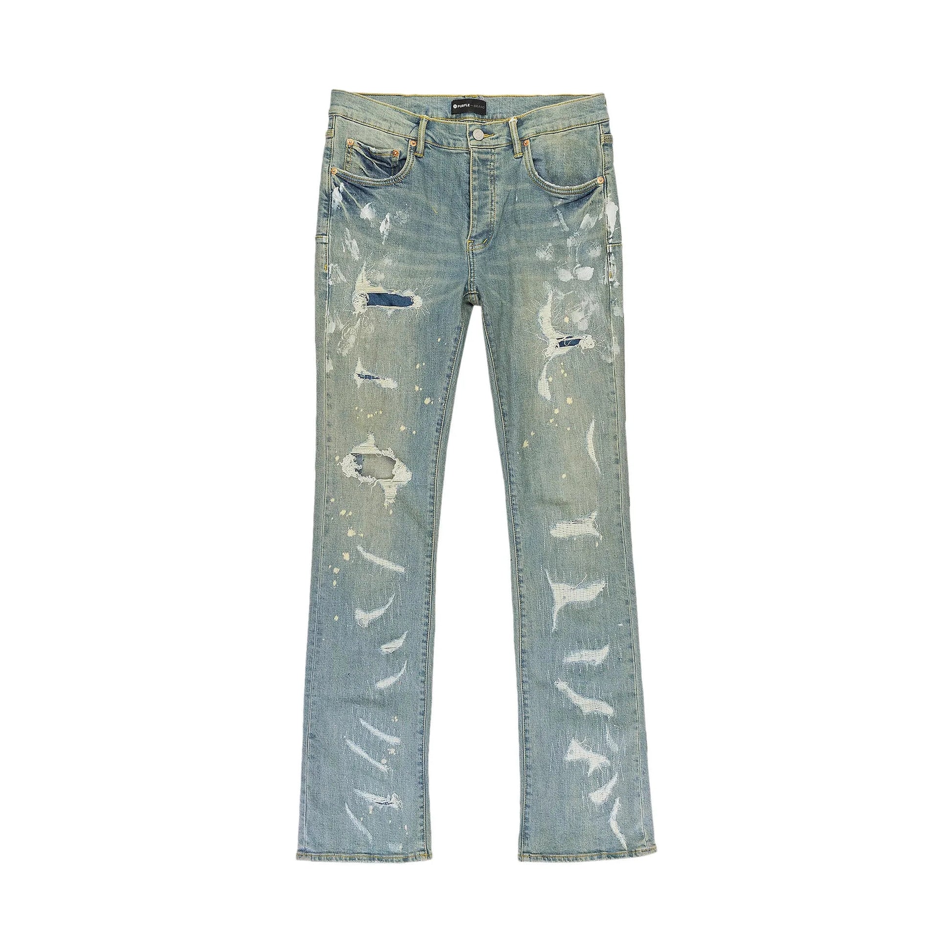 PURPLE BRAND Destroy Coated Skinny Jeans 'Indigo' Purple Brand