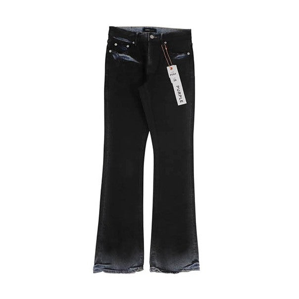 PURPLE BRAND FLARE JEAN P004 DIRTY COATED FLARE BLACK Purple Brand