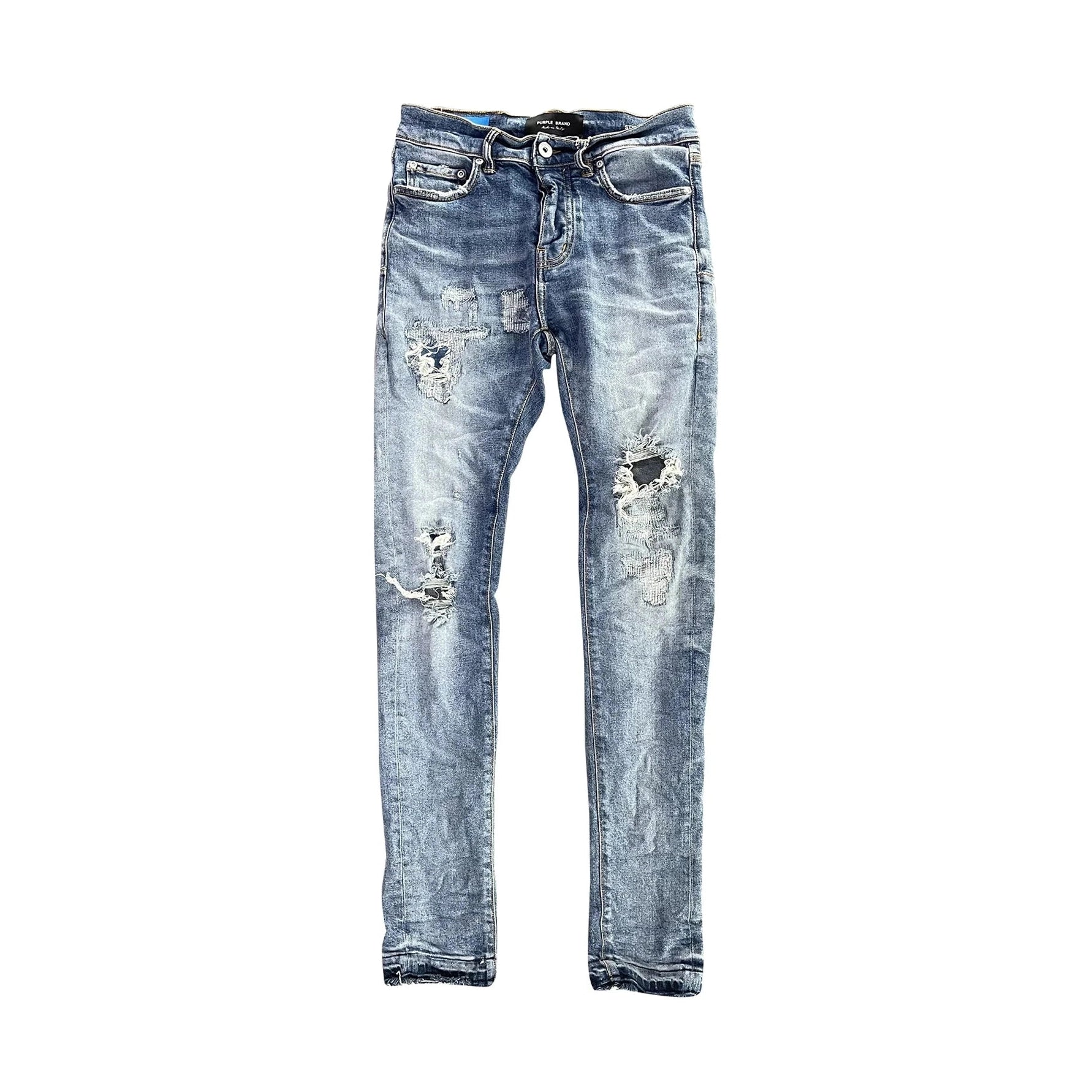 Purple-brand Slim Fit Jeans-low Rise With Slim Leg Mens Style : P001-fpi Purple Brand