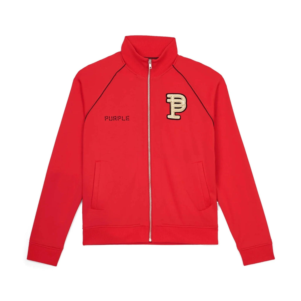 Purple brand red solid track suit Purple Brand