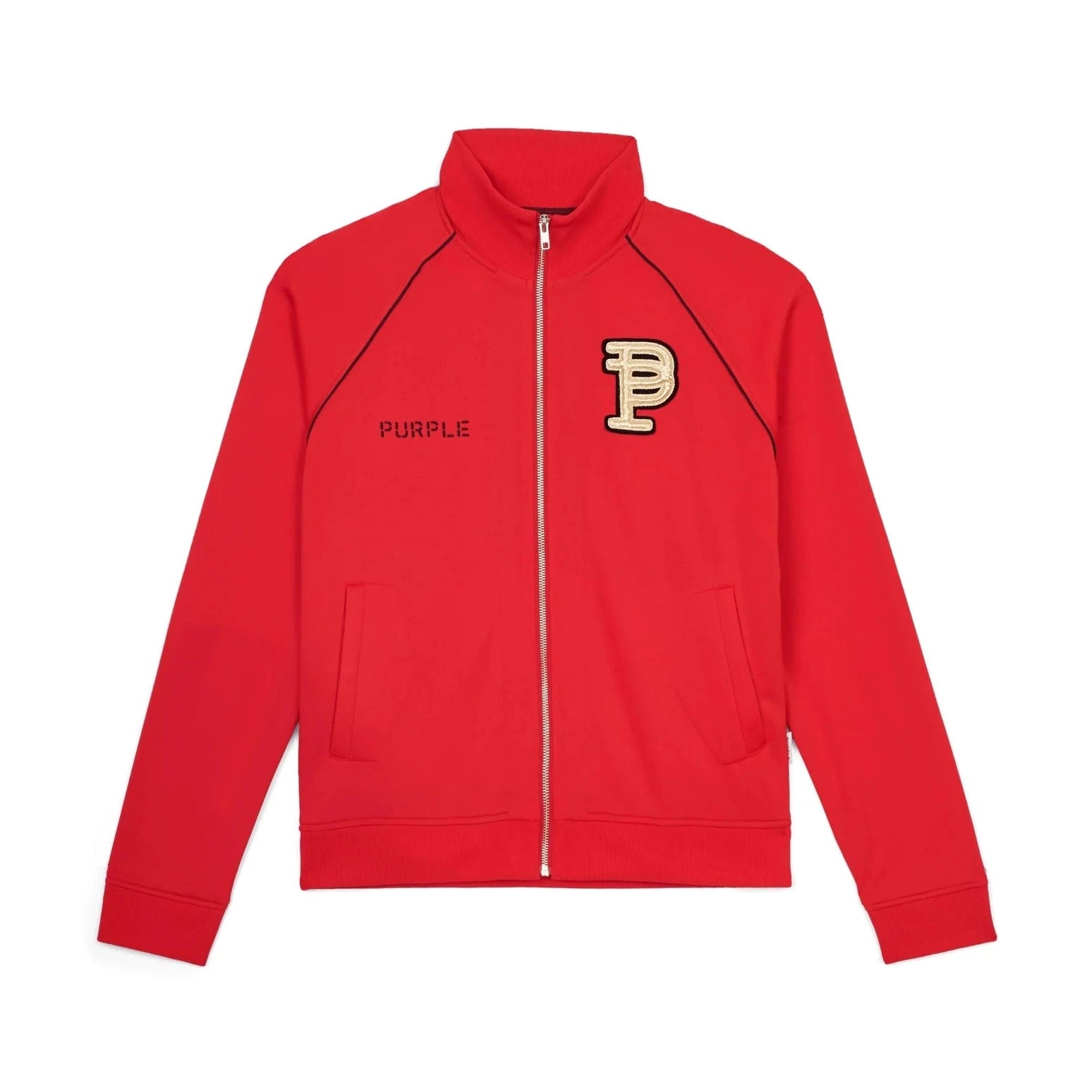Purple brand red solid track suit Purple Brand