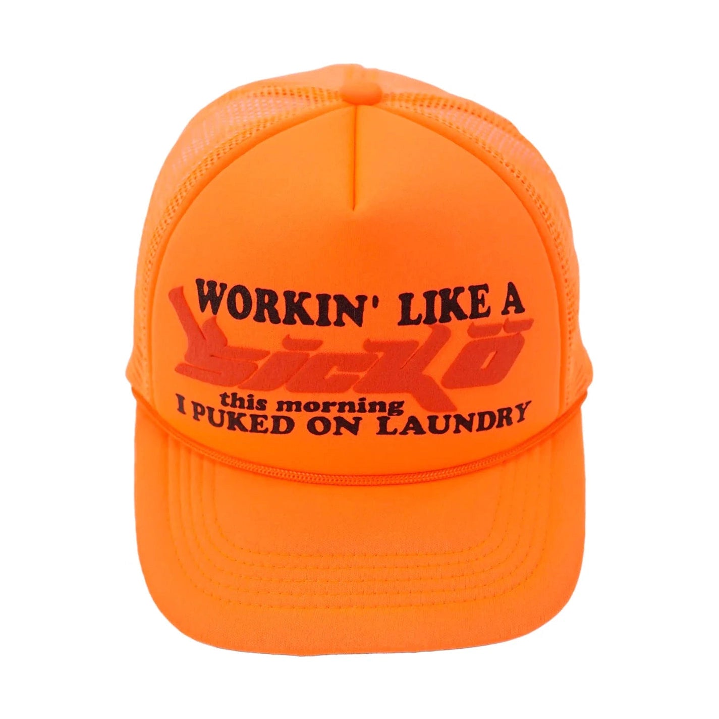 Sicko Laundry Trucker Hat Neon Orange Sicko Laundry