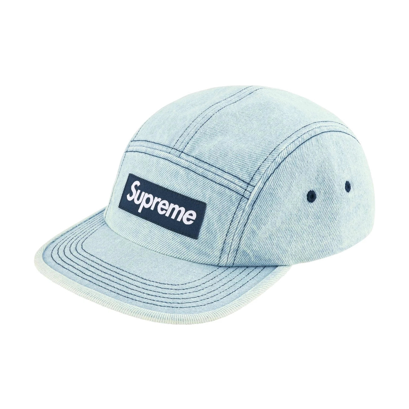 Supreme Denim Camp Cap Light Washed Indigo Supreme