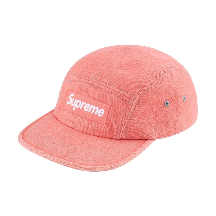 Supreme Denim Camp Cap Pink Supreme