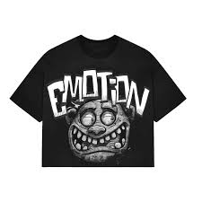 Mixed Emotions Black Monster Cropped Tee