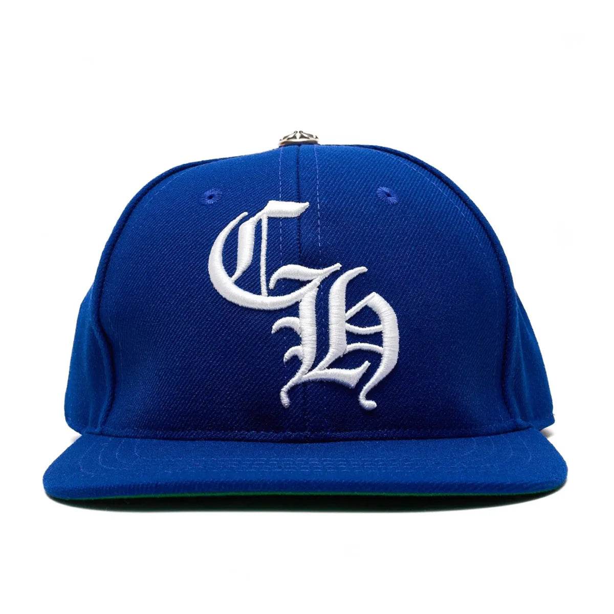 Chrome Hearts Embroidered CH Logo Baseball Hat Royal Blue